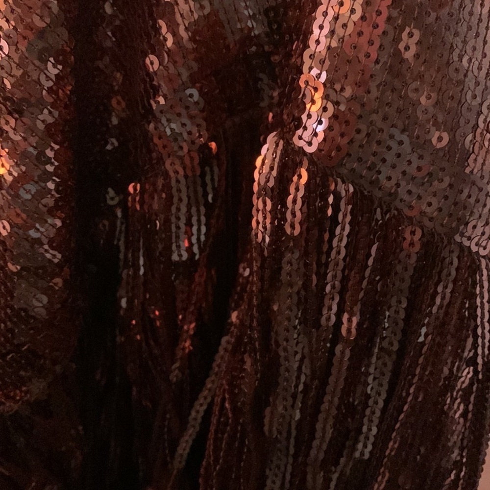 Anthropologie Maeve copper sequin flapper skirt new with tags 00 - Picture 6 of 7